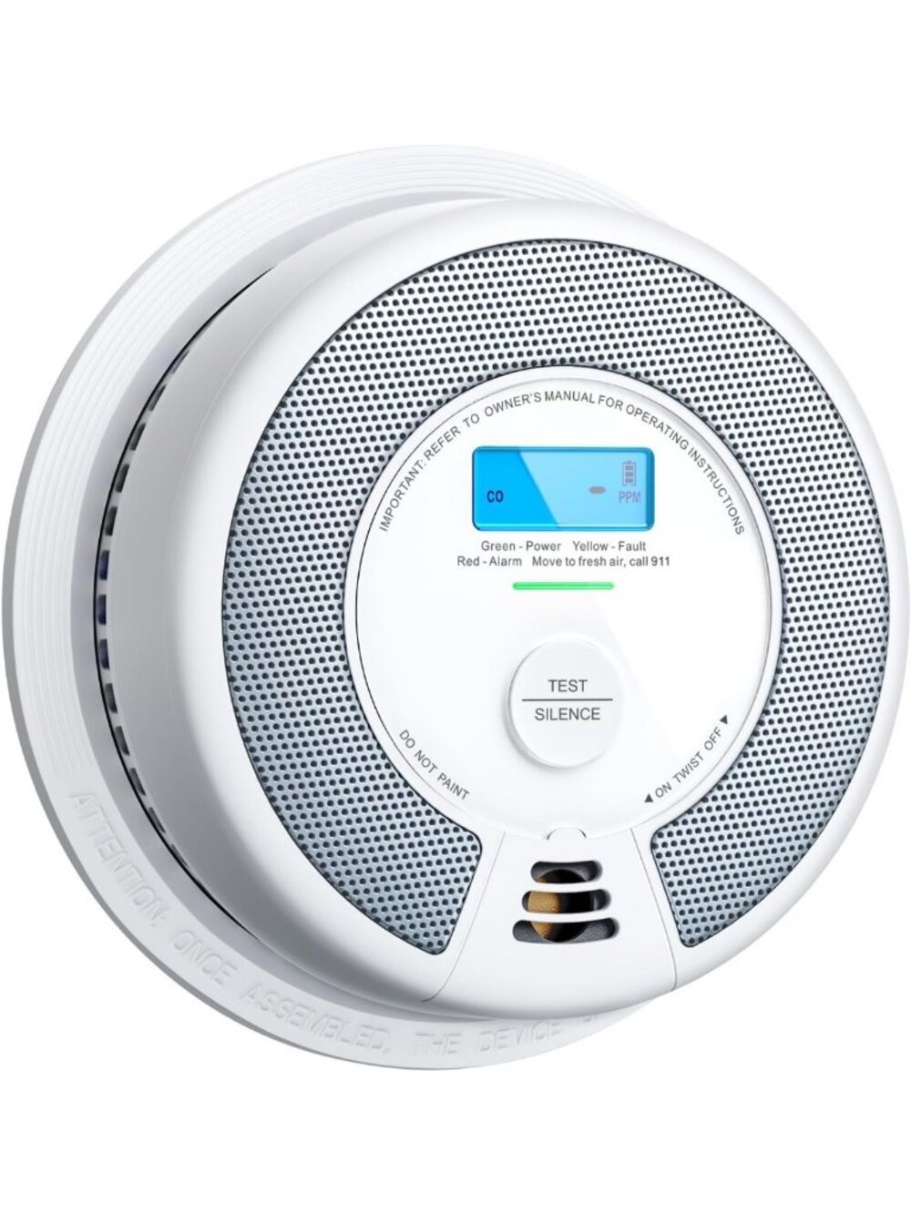 Smoke and Carbon Monoxide Detector Combo - Reliable Safety Alarm System